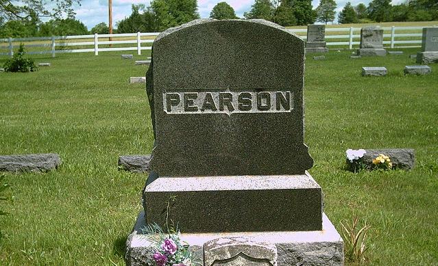 Pearson Tombstone