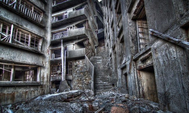 Hashima stairway